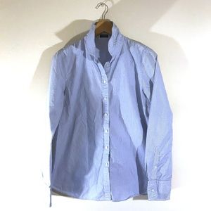 J.Crew Oxford Shirt in Light Blue Stripe
